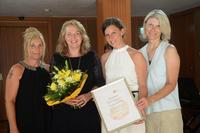 Bezirksseniorenwohnheim Bad Hall - Claudia Hörzinger Pflegeleitung, Friederike Hager Kinaesthetics-Trainerin, Katharina Fiereder Heimleitung, Cornelia Altreiter-Windsteiger Bezirkshauptfrau