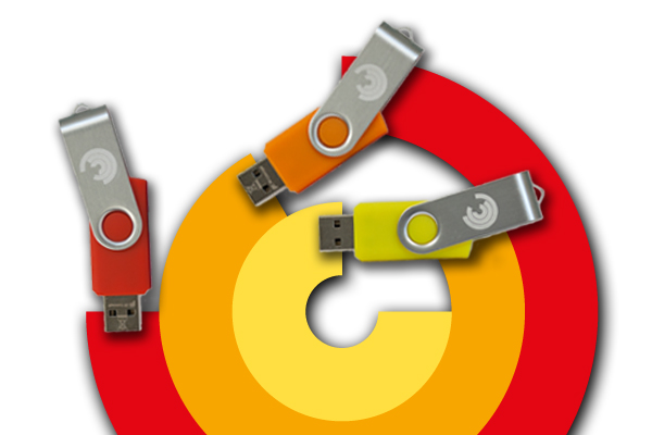 USB Sticks 8 GB 3er-Set (rot, orange, gelb) mit Kinaesthetics Logo USB Sticks 8 GB 3er-Set (rot, orange, gelb) mit Kinaesthetics Logo Bild anzeigen